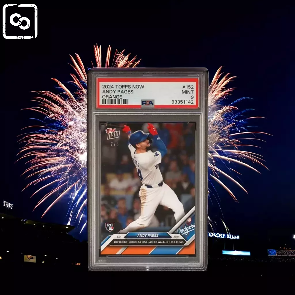 2024 TOPPS NOW Andy Pages Orange  PSA 9 /5